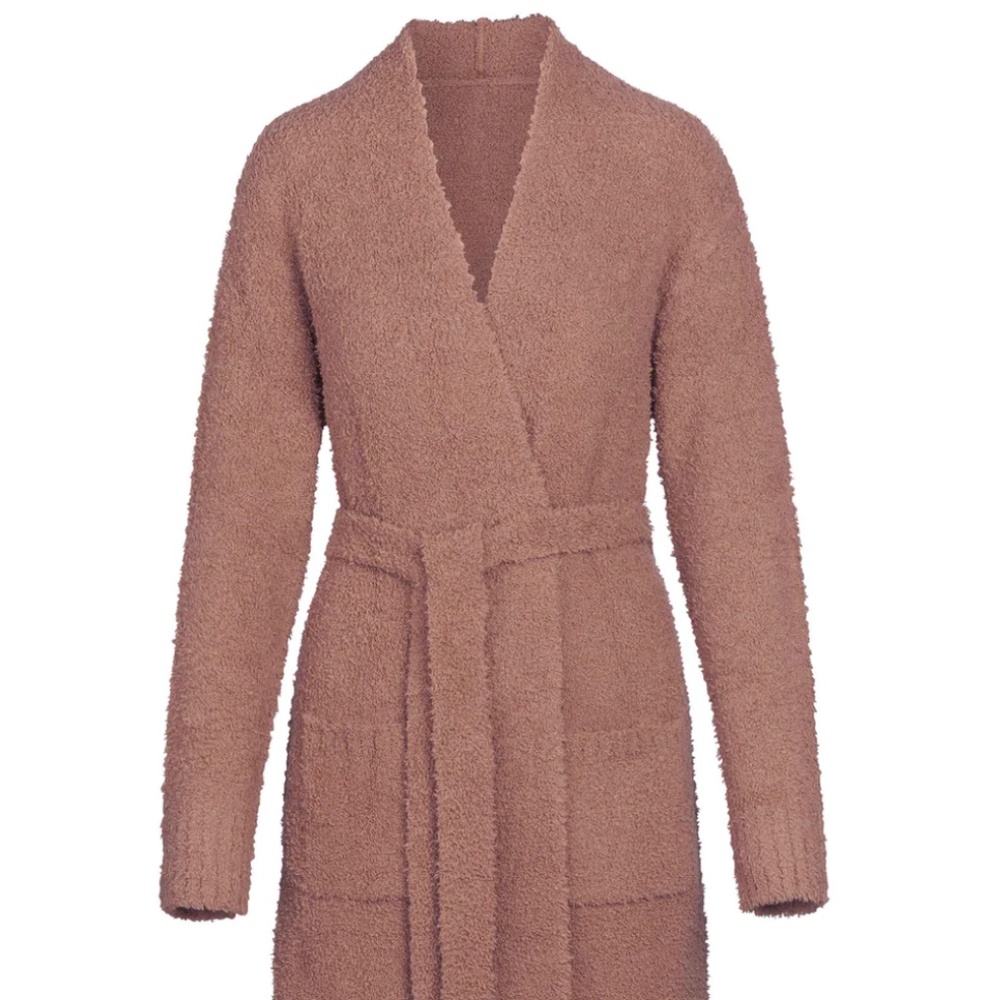 COZY KNIT SHORT ROBE ROSE CLAY UNOPENED
